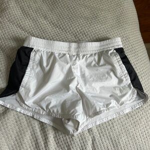 Northface white workout shorts